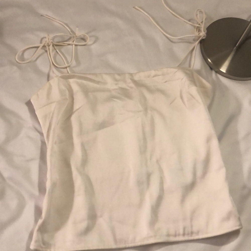 Abercrombie satin cami, square neck size S